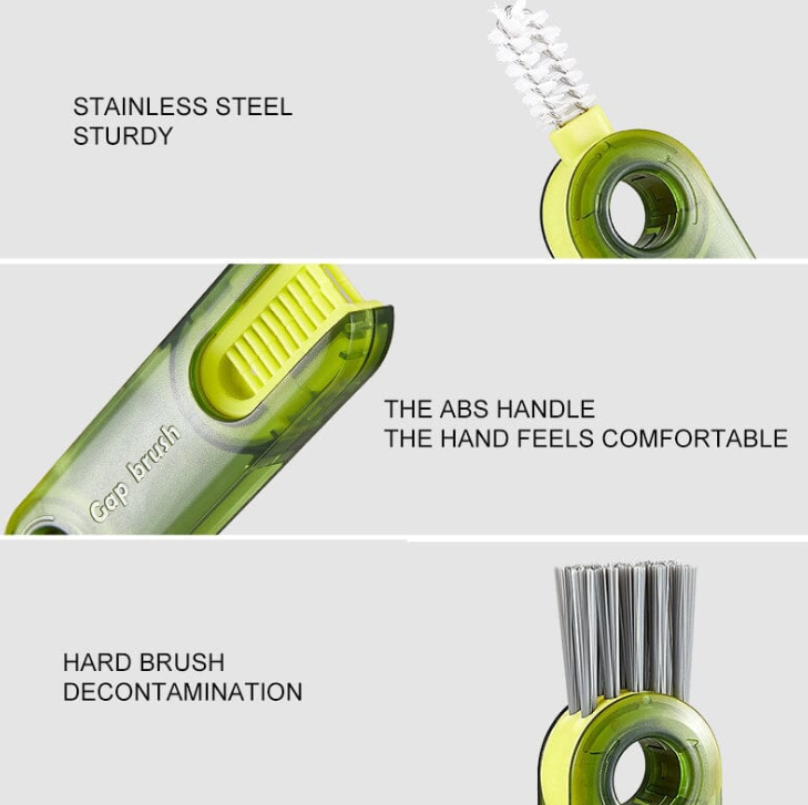 3 in 1 Bottle Gap Cleaner Brush